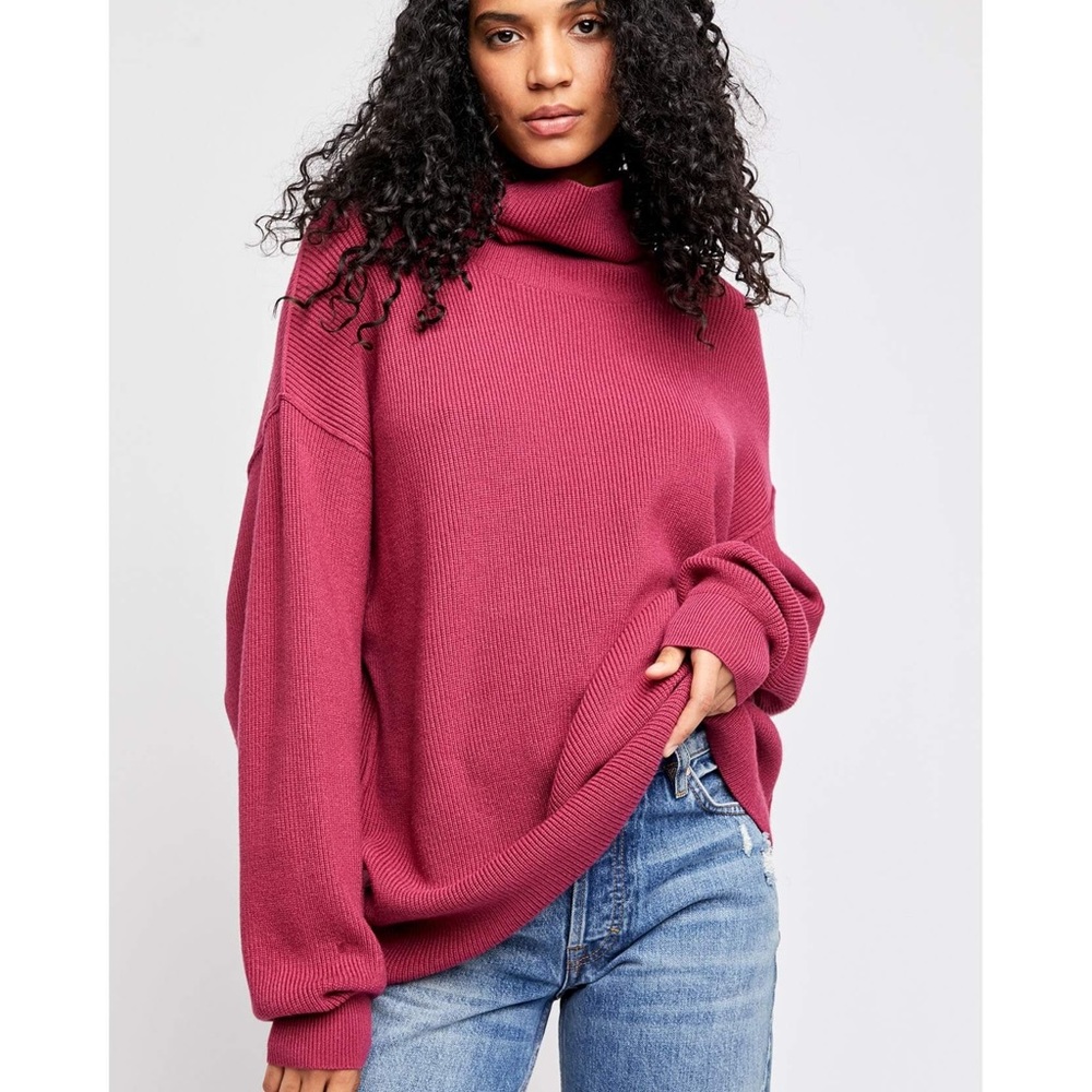 FREE PEOPLE Softly Structured Tunic Sweater Size M